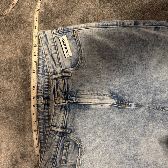 Old Navy Higher High-Rise Flare Nicky Jean Raw Hem Size 12 NEW - Picture 8 of 9